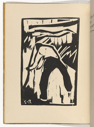Karl Schmidt-Rottluff. Mower (Schnitter) (plate, folio 11 verso) from KG Brücke. 1910