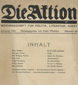 Die Aktion, vol. 2, no. 44. October 30, 1912