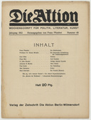 Die Aktion, vol. 2, no. 45. November 6, 1912