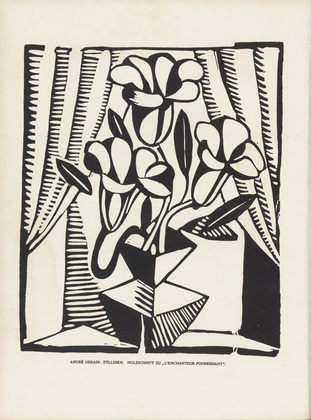 André Derain. Still Life (Stilleben) (plate, preceding p. 289) from the periodical Das Kunstblatt, vol. 3, no. 10 (Oct 1919). 1919