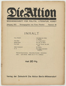 Die Aktion, vol. 2, no. 46. November 13, 1912
