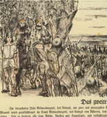 Lovis Corinth. The Army of Holofernes (Das Heer des Holofernes) (in-text plate, folio 6) from Das Buch Judith (The Book of Judith). 1910