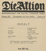 Die Aktion, vol. 2, no. 46. November 13, 1912