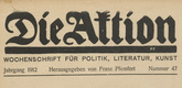 Die Aktion, vol. 2, no. 47. November 20, 1912