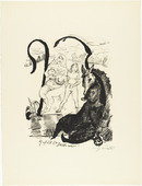 Lovis Corinth. Letter Y (Buchstabe Y) from the illustrated book in portfolio form The ABCs (Das ABC). (1916, published 1917)