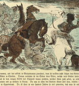 Lovis Corinth. The Egyptians drown in the Sea (Die Ägypter ertrinken im Meer) (plate, folio 8) from Das Buch Judith (The Book of Judith). 1910