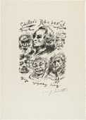 Lovis Corinth. Title Illustration (Titelbild) from The Robbers (Die Räuber). (1923)
