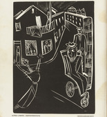 Alfred Lomnitz. Ghost Sonata (Gespenstersonate) (plate, preceding p. 161) from the periodical Das Kunstblatt, vol. 4, no. 6 (June 1920). 1920