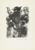 Lovis Corinth. Heading  for Act 1 (Kopfstück Zum 1. Akt) from The Robbers (Die Räuber). (1923)
