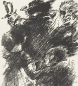 Lovis Corinth. Heading  for Act 1 (Kopfstück Zum 1. Akt) from The Robbers (Die Räuber). (1923)