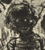 Otto Dix. Nocturnal Encounter with a Lunatic (Nächtliche Begegnung mit einem Irrsinnigen) from The War (Der Krieg). (1924)