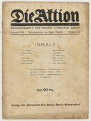 Die Aktion, vol. 2, no. 52. December 25, 1912