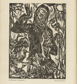 Walter Helbig. Sermon to the Birds (Vogelpredigt) (plate, preceding p. 257) from the periodical Das Kunstblatt, vol. 4, no. 9 (Sept 1920). 1920