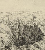 Otto Dix. Shell Crater with Flowers (Spring 1916) [Granattrichter mit Blumen (Frühling 1916)] from The War (Der Krieg). (1924)