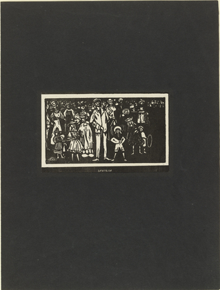 Vasily Kandinsky. Spectators (Zriteli) from Verses Without Words (Stichi bez slov). (1903)