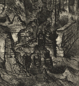 Otto Dix. The Ruins of Langemarck (Die Trümmer von Langemarck) from The War (Der Krieg). (1924)
