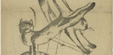 Franz Marc. Cats (Katzen) (in-text plate, title page) from the periodical Der Sturm. Wochenschrift für Kultur und Künste, vol. 5, no. 1 (Apr 1914). 1914