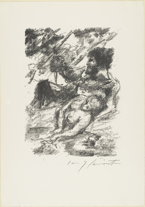 Lovis Corinth. Heading for Act 3 (Kopfstück Zum 3. Akt) from The Robbers (Die Räuber). (1923)