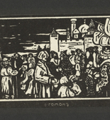 Vasily Kandinsky. Bustling Life (Gomon) from Verses Without Words (Stichi bez slov). (1903)