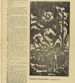 Friedrich Rosenkranz. Signal (in-text plate, p. 5) from the periodical Der Sturm. Wochenschrift für Kultur und Künste, vol. 5, no. 1 (Apr 1914). 1914