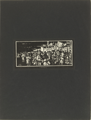 Vasily Kandinsky. Bustling Life (Gomon) from Verses Without Words (Stichi bez slov). (1903)