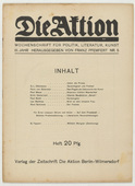 Die Aktion, vol. 3, no. 5. January 29, 1913