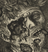 Otto Dix. Dying Soldier (Sterbender Soldat) from The War (Der Krieg). (1924)