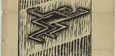 Othon Coubine (or Otakar Kubin). Cubist Male Figure (Kubistische Männerfigur) (in-text plate, title page) from the periodical Der Sturm. Wochenschrift für Kultur und Künste, vol. 5, no. 3 (May 1914). 1914