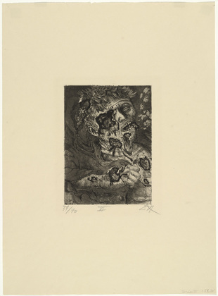 Otto Dix. Dying Soldier (Sterbender Soldat) from The War (Der Krieg). (1924)