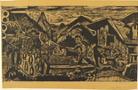 Ernst Ludwig Kirchner. Bowling Alley (Kegelbahn). (1920)