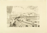 Rudolf Grossmann. Velodrome (Radrennbahn) for the portfolio Around Berlin (Um Berlin). (1912)