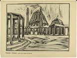 Vlastislav Hofman. Project of a Cemetary Near Prague (Projekt eines Friedhofs bei Prag) (plate, p. 21) from the periodical Der Sturm. Wochenschrift für Kultur und Künste, vol. 5, no. 3 (May 1914). 1914