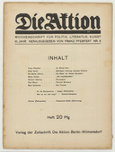 Die Aktion, vol. 3, no. 6. February 5, 1913
