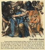 Lovis Corinth. The Servants of Holofernes Seize Achior (Die Knechte des Holofernes ergreifen Achior) (in-text plate, folio 12) from Das Buch Judith (The Book of Judith). 1910
