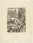 Rudolf Grossmann. Funeral of Cardinal Fischer, Cologne (Large Version) (Begräbnis des Kardinal Fischer, Köln [große Fassung]). (1912)