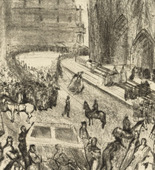 Rudolf Grossmann. Funeral of Cardinal Fischer, Cologne (Large Version) (Begräbnis des Kardinal Fischer, Köln [große Fassung]). (1912)