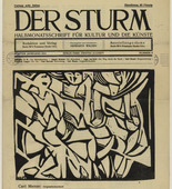 Carl (Carlo) Mense. Group of People (Menschengruppe) (in-text plate, title page) from the periodical Der Sturm. Wochenschrift für Kultur und Künste, vol. 5, no. 8 (July 1914). 1914