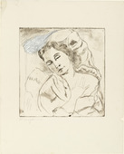 Rudolf Grossmann. Sleeping Girl (Schlafendes Mädchen). (c. 1912-15)