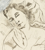Rudolf Grossmann. Sleeping Girl (Schlafendes Mädchen). (c. 1912-15)