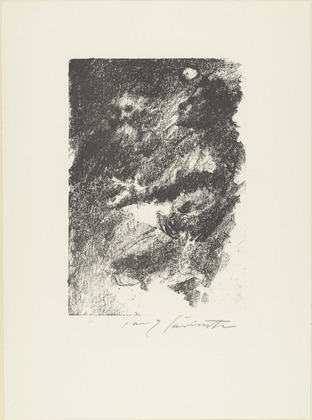 Lovis Corinth. Karl Has Killed Amalia (Karl hat Amalien getötet) from The Robbers (Die Räuber). (1923)