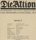 Die Aktion, vol. 3, no. 14. April 2, 1913