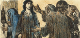Lovis Corinth. Chambri and Charmi Visiting Judith (Chambri und Charmi bei Judith) (in-text plate, folio 17) from Das Buch Judith (The Book of Judith). 1910