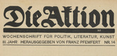Die Aktion, vol. 3, no. 14. April 2, 1913