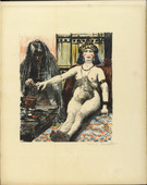 Lovis Corinth. Judith Being Dressed by Her Maid (Judith lässt sich von der Magd schmücken) (plate, folio 19) from Das Buch Judith (The Book of Judith). 1910