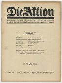 Die Aktion, vol. 3, no. 15. April 9, 1913