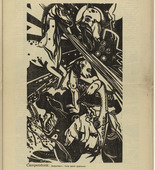 Heinrich Campendonk. Creation of the Animals (Erschaffung der Tiere) (plate, p. 53) from the periodical Der Sturm. Wochenschrift für Kultur und Künste, vol. 7, no. 5 (Aug 1916). 1916