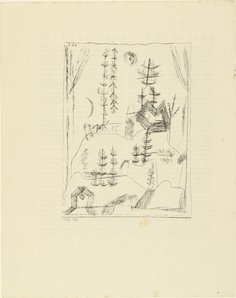 Paul Klee. Forest (Wald) from the deluxe periodical Münchner Blätter für Dichtung und Graphikvol. 1, no. 9. 1919
