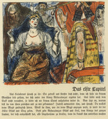 Lovis Corinth. Judith before Holofernes (Judith vor Holofernes) (in-text plate, folio 21) from Das Buch Judith (The Book of Judith). 1910