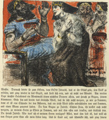 Lovis Corinth. Judith in the Tent of Holofernes (Judith im Zelte des Holofernes) (in-text plate, folio 23) from Das Buch Judith (The Book of Judith). 1910