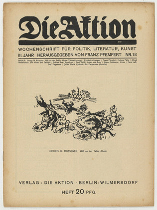 Die Aktion, vol. 3, no. 18. April 30, 1913